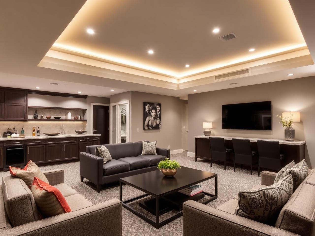 Lower-Level Entertainment Suite